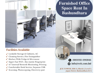 Furnished Serviced Office Rent In Bashundhara R/A