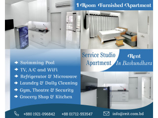 1 Bed Room Furnished Serviced Apartment RENT in Bashundhara R/A.