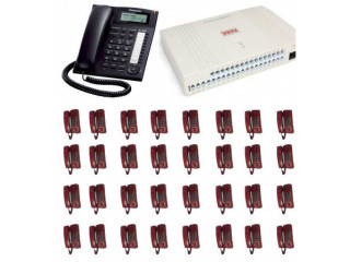 PABX System 24 Line 24 Telephone Set Full Package