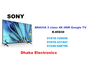 Sony Bravia 85 inch K-85S30 Class LED 4K HDR Google TV