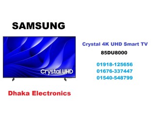 Samsung 85 inch DU8000 Crystal UHD 4K Smart TV Official