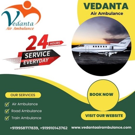 hire-safely-patient-transfer-service-by-vedanta-air-ambulance-service-in-ahmedabad-big-0