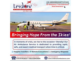 Book Anytime the Tridev Air Ambulance Services in Patna for Patients