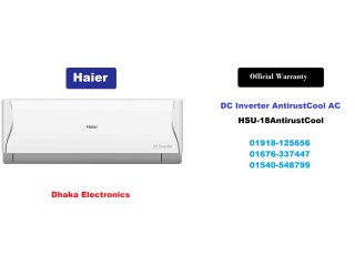 Haier 1.5 Ton DC Inverter Split Air Conditioner HSU-18AntirustCool