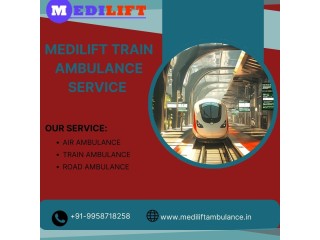 Avail Medilift Train Ambulance Services in Patna for Urgent Transfer Needs