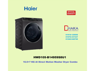 Haier HWD105-B14959S8U1 Ai Direct Motion Washer Dryer Combo 10.5+7 KG