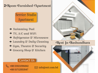 In Bashundhara R/A Two Room Furnished Serviced Apartment RENT